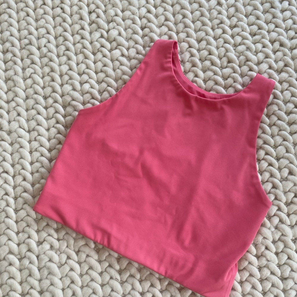 Girlfriend Collectibe Pink Sleeveless Crop Top- matching set!